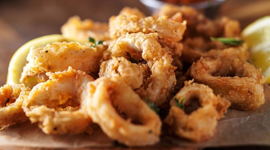 Crispy Fried Calamari Rings