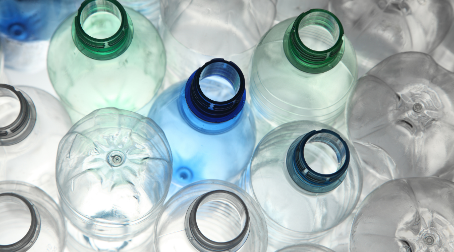 Empty plastic bottles
