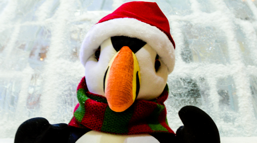 Christmas penguin decoration