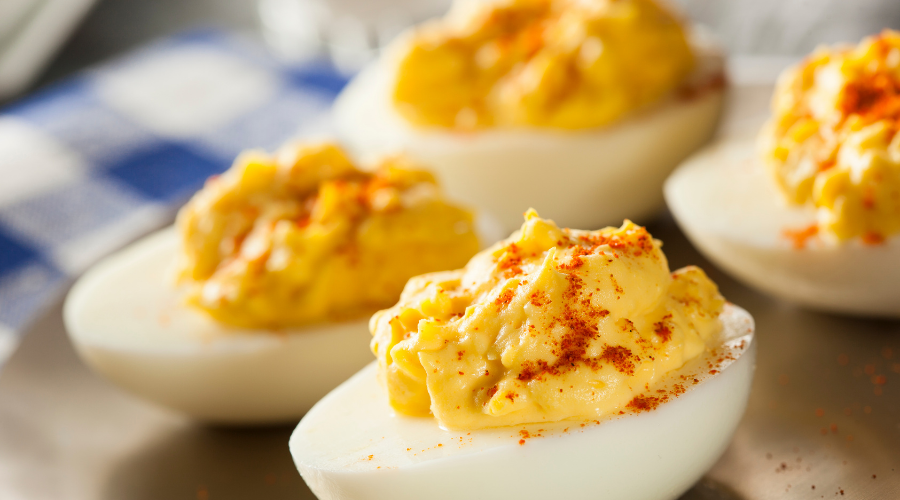 Healthy Deviled Eggs as an Appetizer