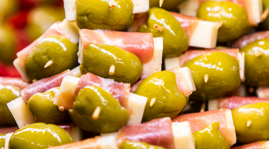 Cheese with Ham and Olives