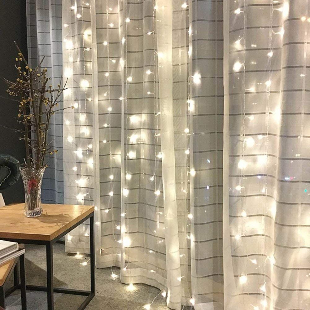 White Twinkle Light Curtain