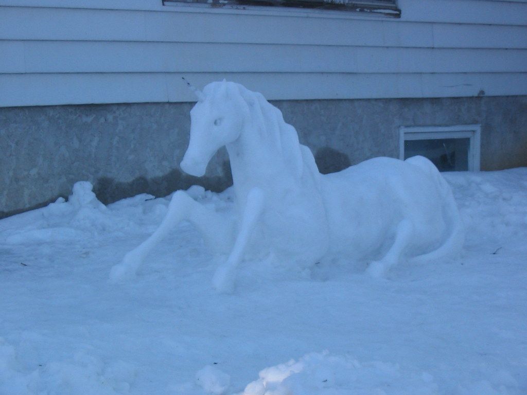 unicorn snow