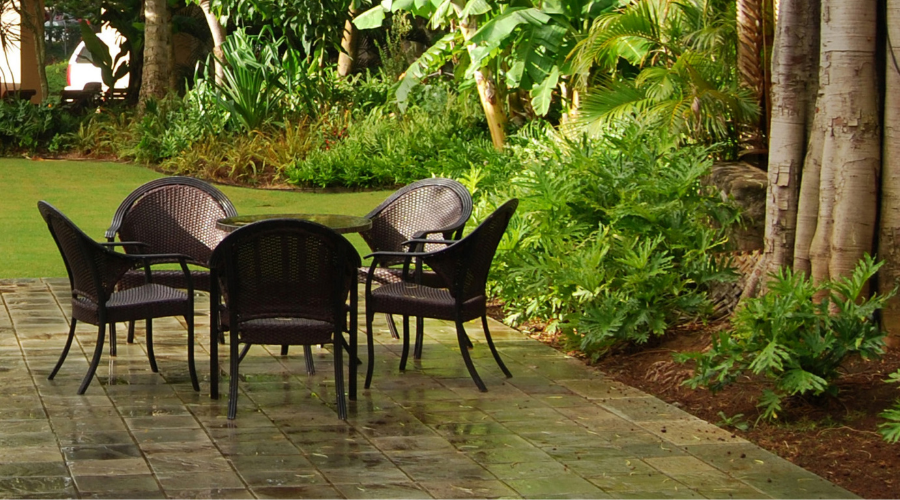 Patio Furniture on wet Patio
