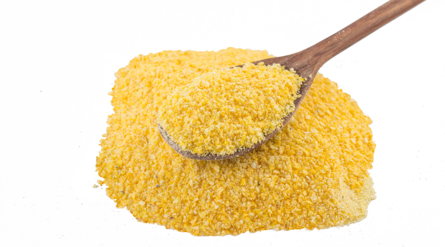Pile of Corn Cuscus. Brazilian Corn Flour