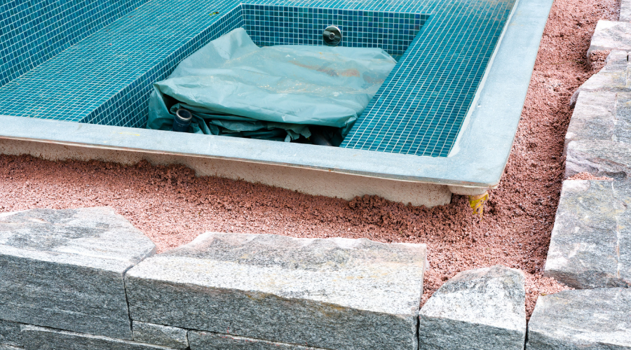 Building a Rock Encased Spa and Hot Tub