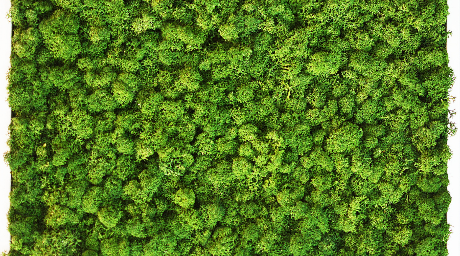 green moss wall