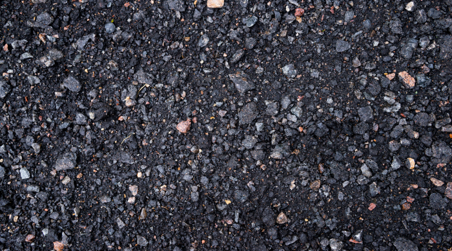 Black and gray asphalt