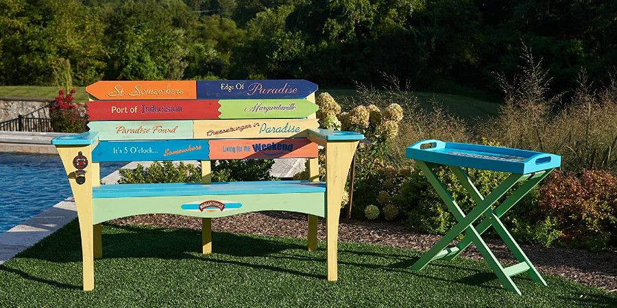 Margaritaville bench with table
