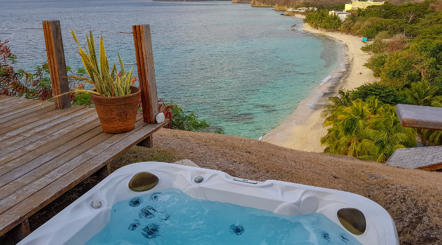 Jacuzzi Overlooking the Seascape
