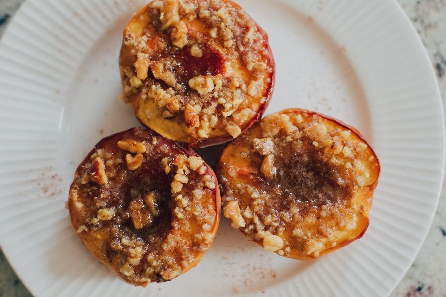 Grilled fruit- peaches