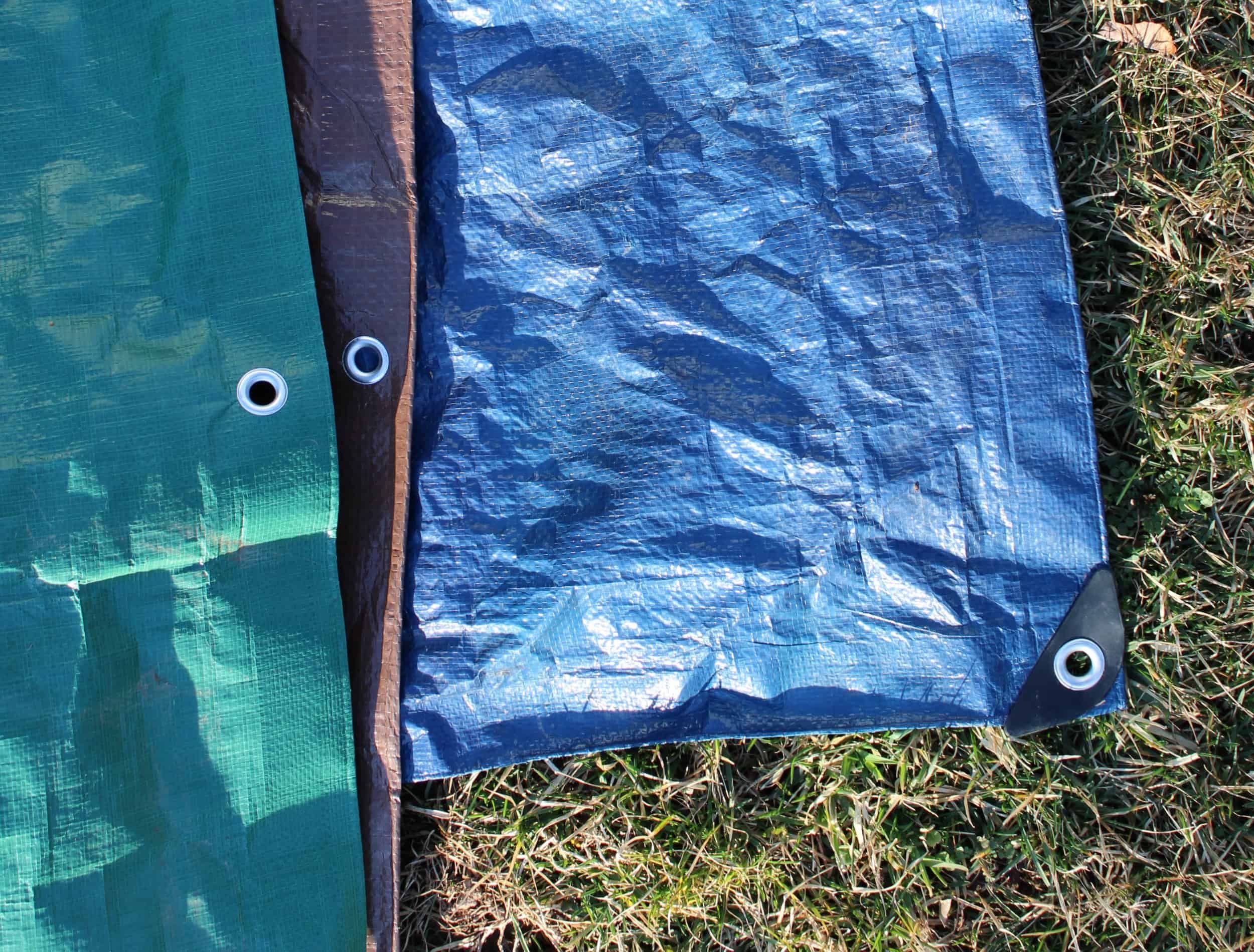 Three Outdoor Tarps in Different Colors