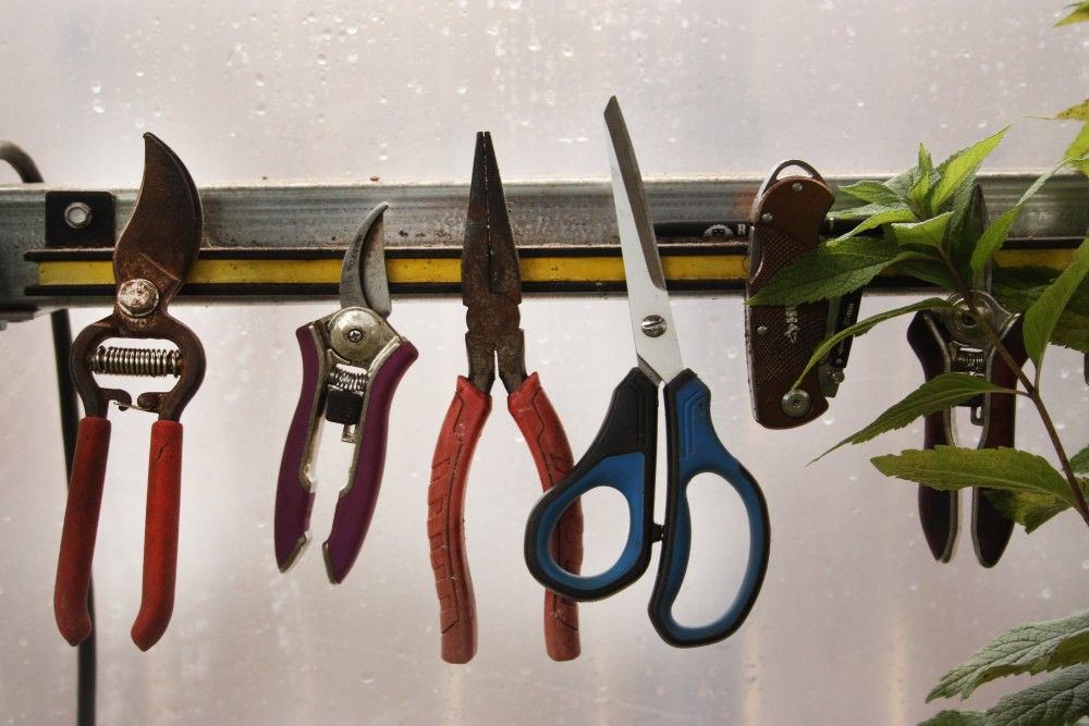 Hanging Garden Shears And Other Tools