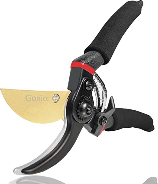 Gonicc 8 Inch Professional Premium Titanium Bypass Pruning Shears