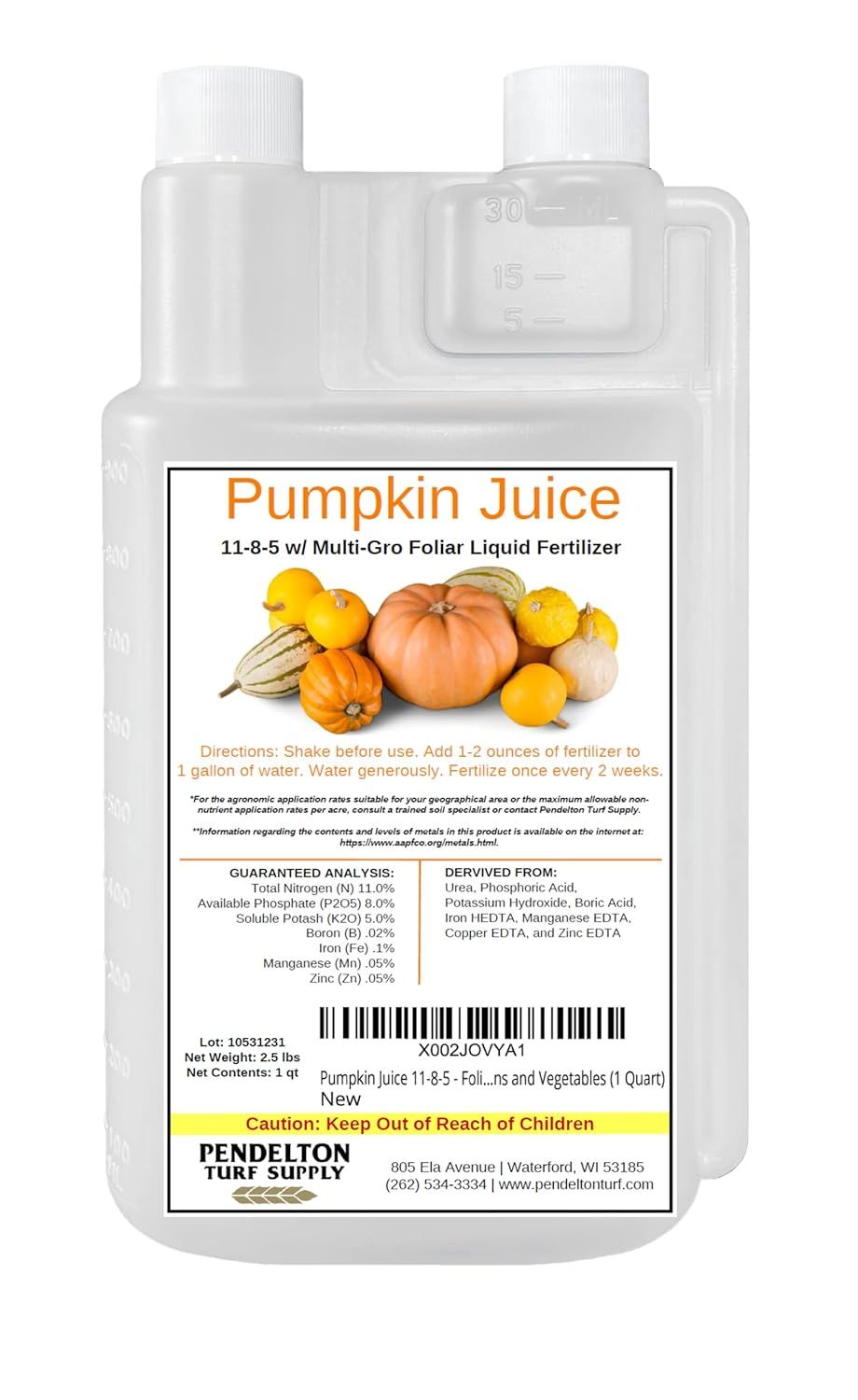 Pumpkin Juice 11-8-5