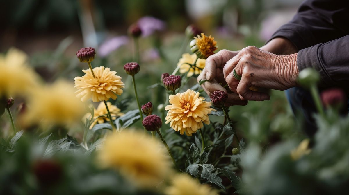 How to Prune Potted Mums