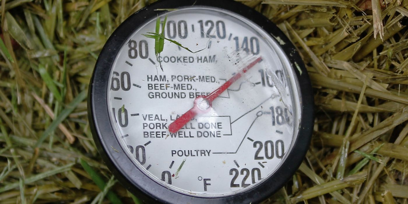 Hot compost temperature at 150 degrees Fahrenheit