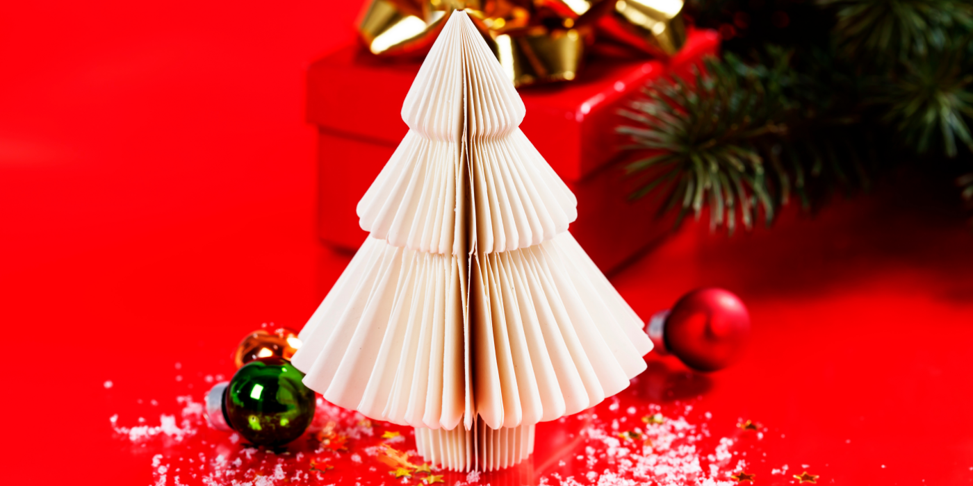 Small tabletop paper tree