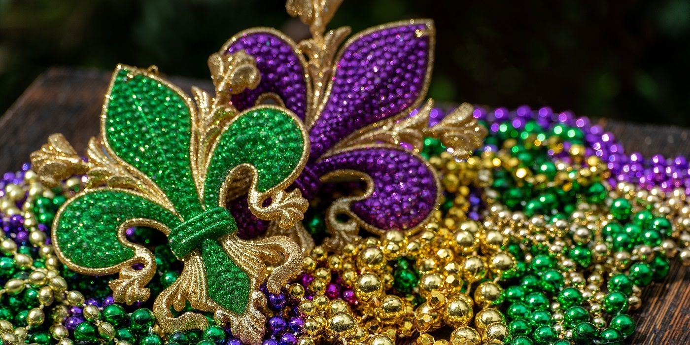 mardi gras floral arrangements