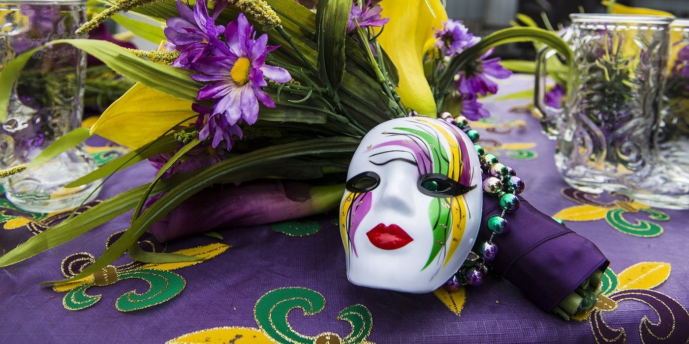 mardi gras floral arrangements