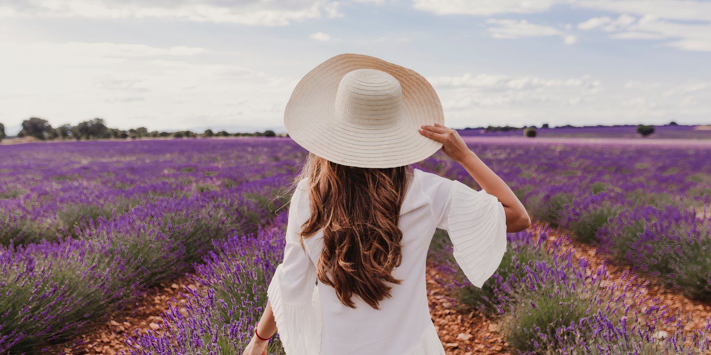 Lavender Fields Swaddle