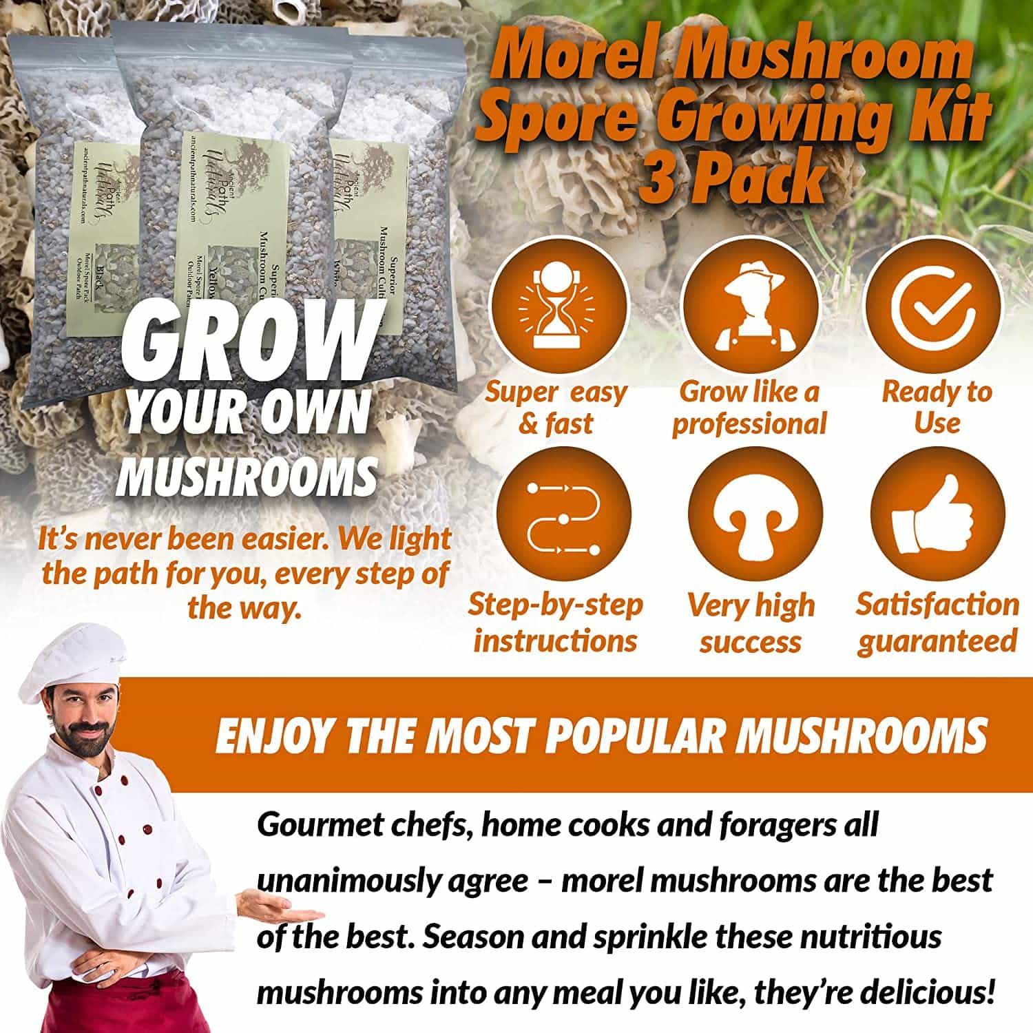 Morel Mushroom Spore Growing Kit - $$title$$