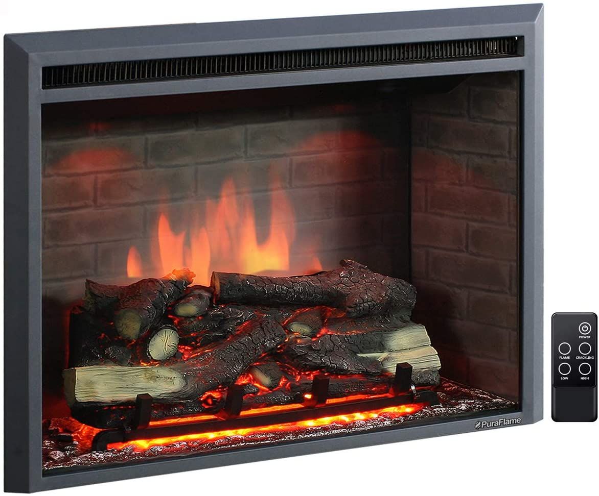 PuraFlame 33 Inches Western Electric Fireplace - $$title$$
