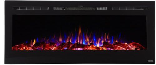 Touchstone Sideline Recessed Mounted Electric Fireplace