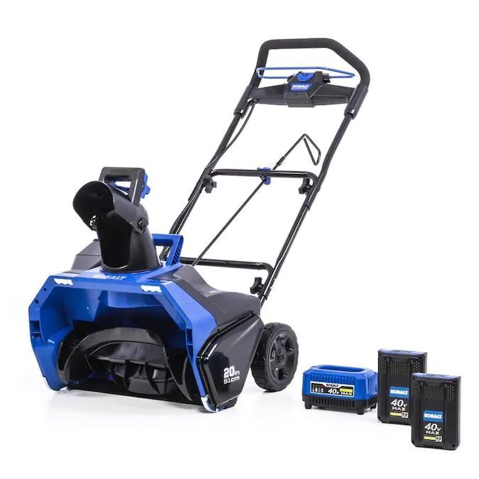 Kobalt 40-Volt Max 20-in Single-stage Cordless Electric Snow Blower - $$title$$