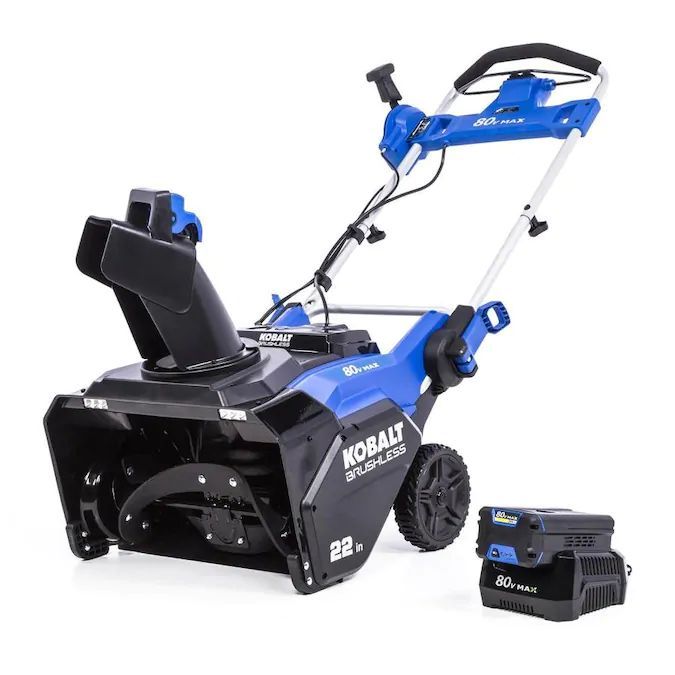 Kobalt 80-Volt Max 22-in Single-Stage Cordless Electric Snow Blower - $$title$$