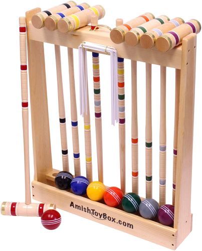 Amish-Crafted Deluxe 8-Player Croquet Game Set - $$title$$