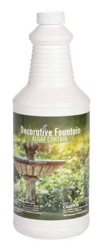 Bottle of algaecide for small ponds and fountains