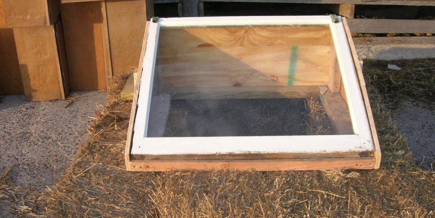 Cold Frame Insulated With Straw