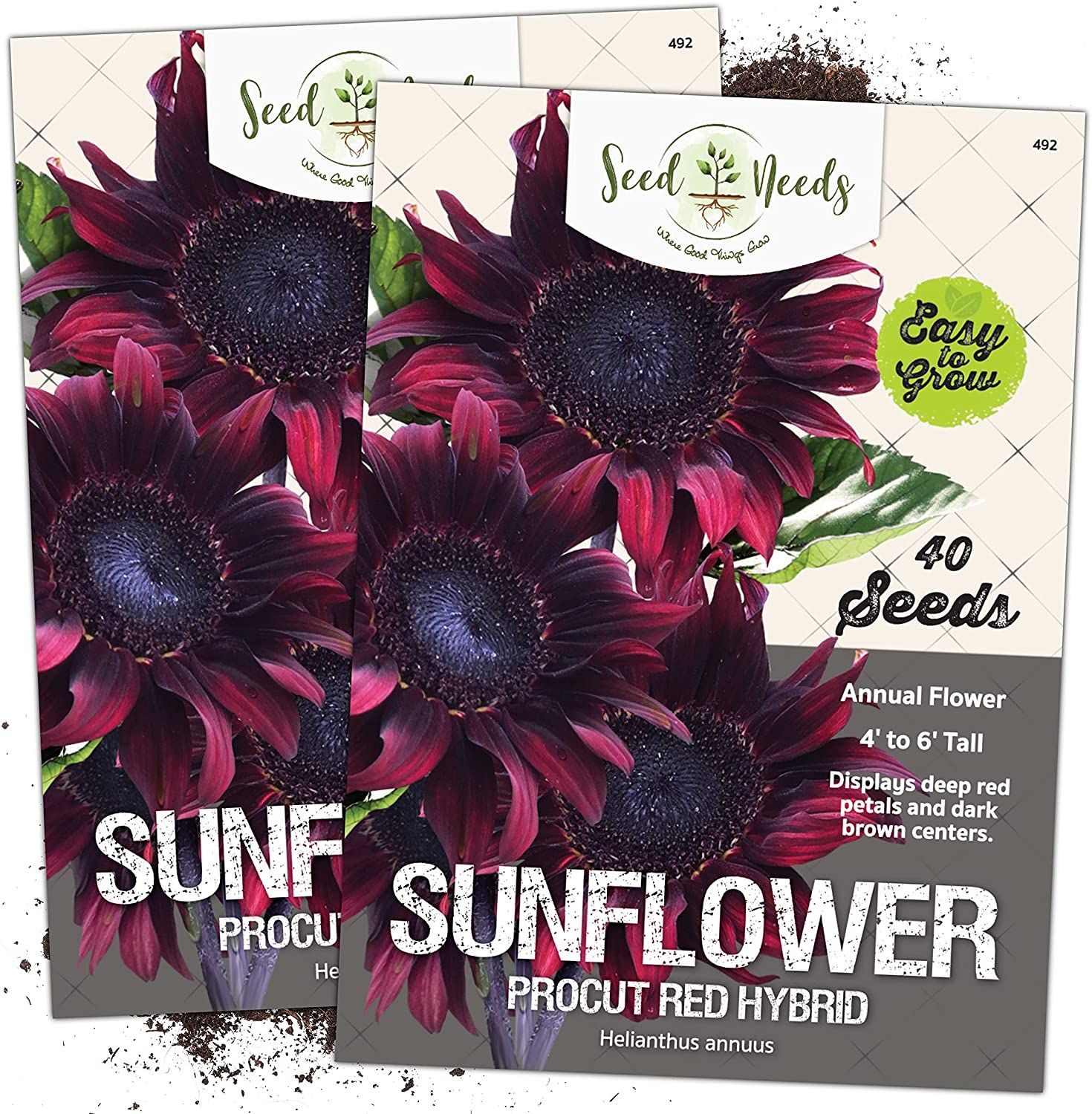 Seed Needs ProCut Red Sunflower Seeds - $$title$$