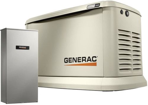 Large, off-white generator on white background