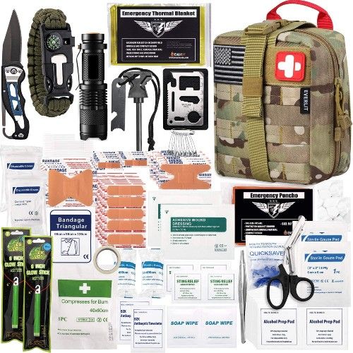 $$title$$ - EVERLIT 250 Pieces Survival First Aid Kit 