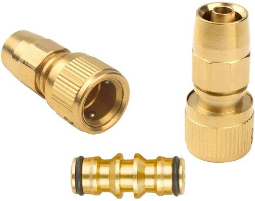 Gardeningwill Brass Garden Expanding Hose Joint Male Pipe Adaptor Repair with Quick Connector - $$title$$