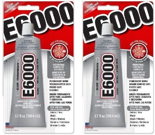 two packages of E6000 craft adhesive brand new