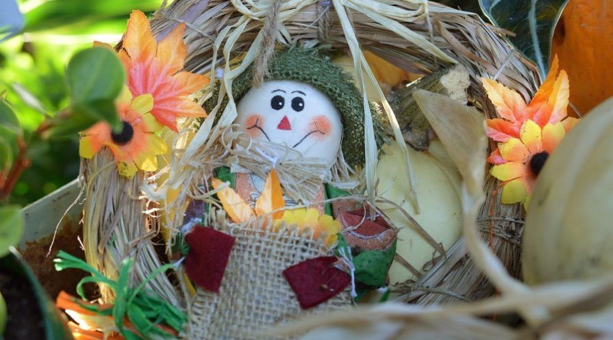 Cute scarecrow wreath