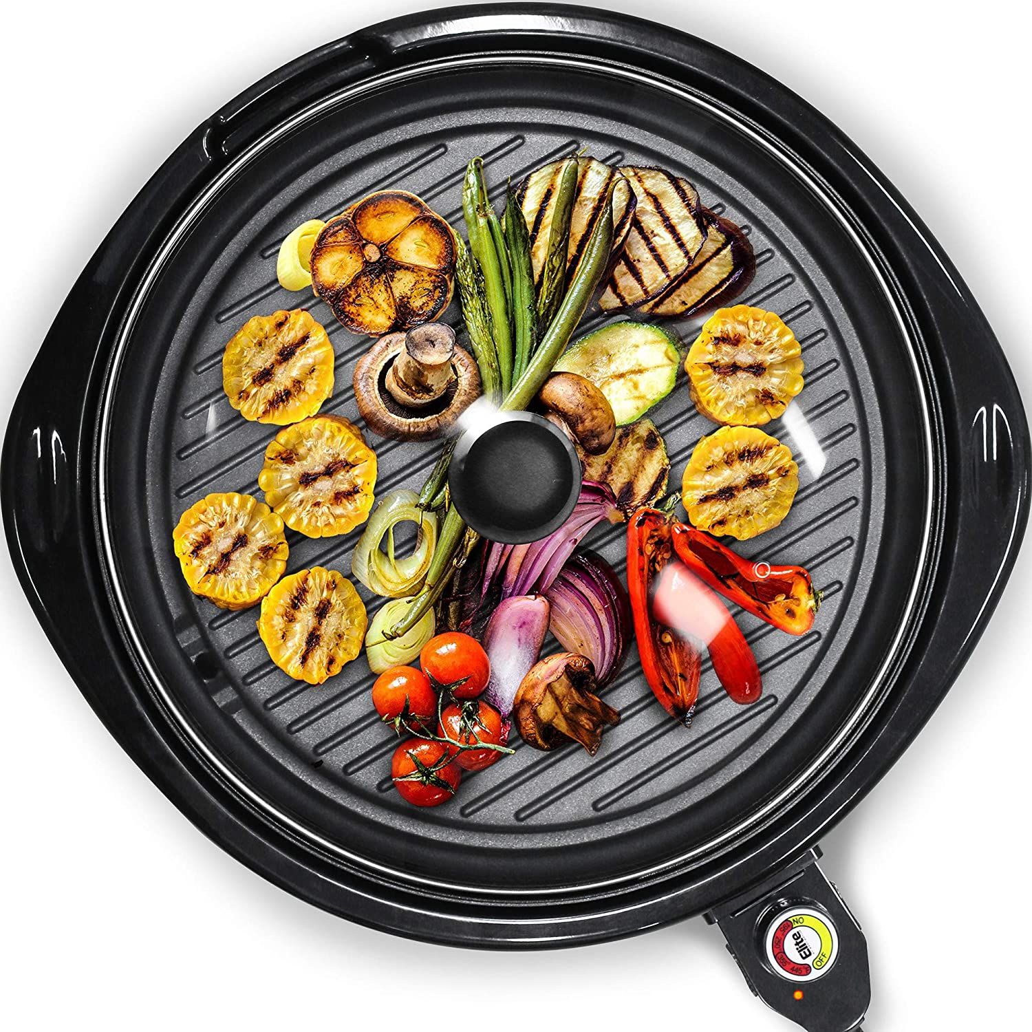 Maxi-Matic Smokeless Indoor Electric BBQ Grill With Glass Lid - $$title$$