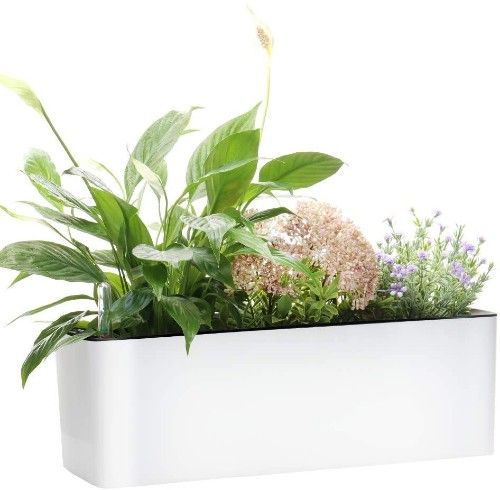 GardenBasix Elongated Self Watering Planter Window Box - $$title$$