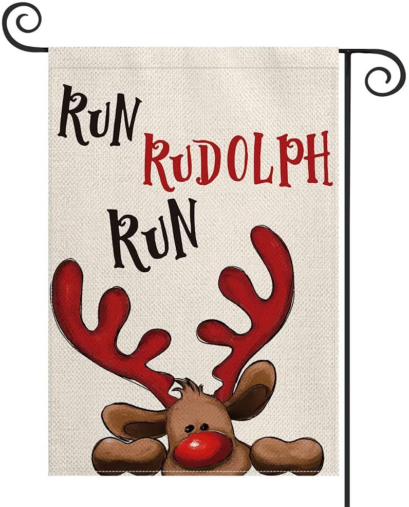 AVOIN Christmas Rudolph Garden Flag 