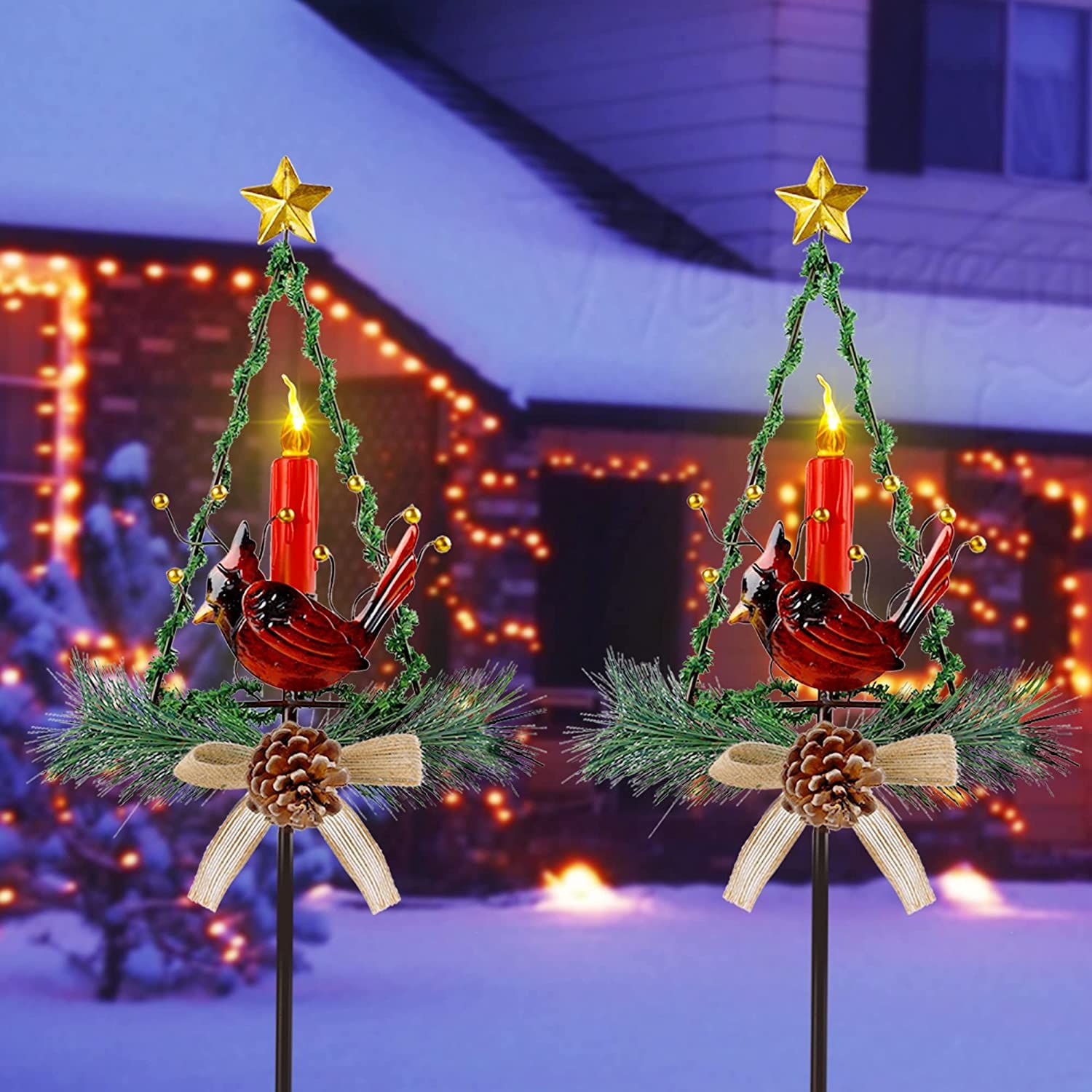 FORUP Solar Christmas Yard Decorations