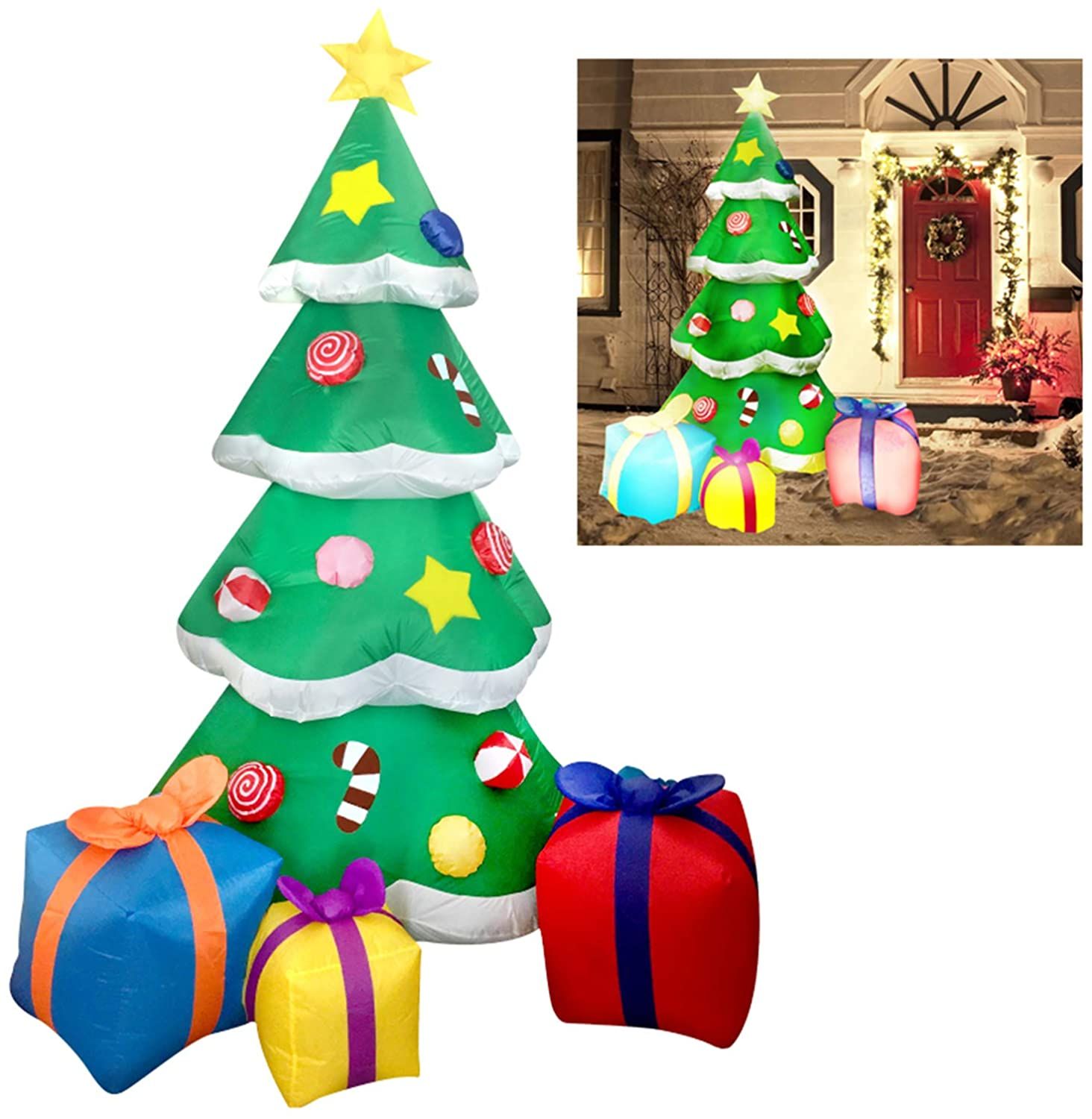 Joiedomi 7ft Inflatable Christmas Tree