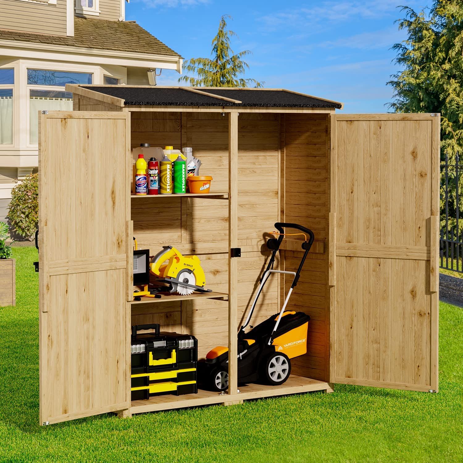 Gizoon 6’ x 4’ Outdoor Storage Cabinet